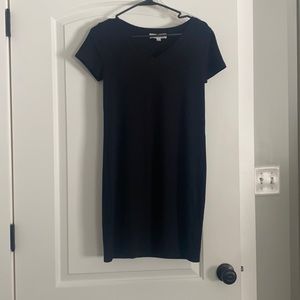Black T-shirt dress